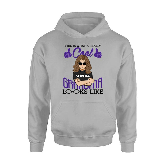 Personalized Cool Grandma/Grandpa Shirt/Hoodie - Gift Idea For Grandparents - This Is What A Really Cool Grandma/Grandpa Looks Like