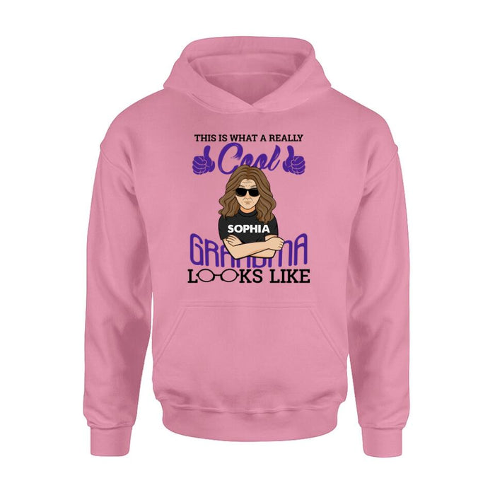 Personalized Cool Grandma/Grandpa Shirt/Hoodie - Gift Idea For Grandparents - This Is What A Really Cool Grandma/Grandpa Looks Like