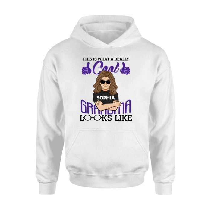 Personalized Cool Grandma/Grandpa Shirt/Hoodie - Gift Idea For Grandparents - This Is What A Really Cool Grandma/Grandpa Looks Like
