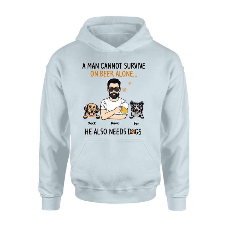 Personalized Dog Dad T-Shirt - Father's Day Gift Idea For Dog Dad - He Also Need Dogs - EMFO54
