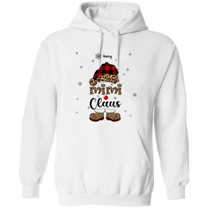 Personalized Mimi Claus Shirt/Pullover Hoodie - Up to 9 Names - Gift For Grandma