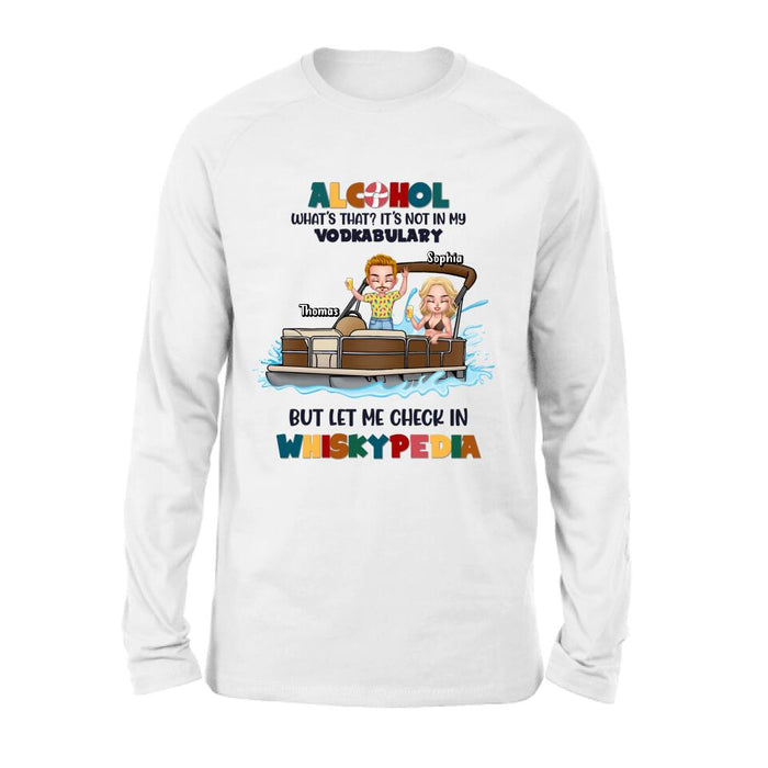 Custom Personalized Pontoon Friends Shirt/Hoodie - Upto 4 People - Gift Idea For Friends - Alcohol What's That?