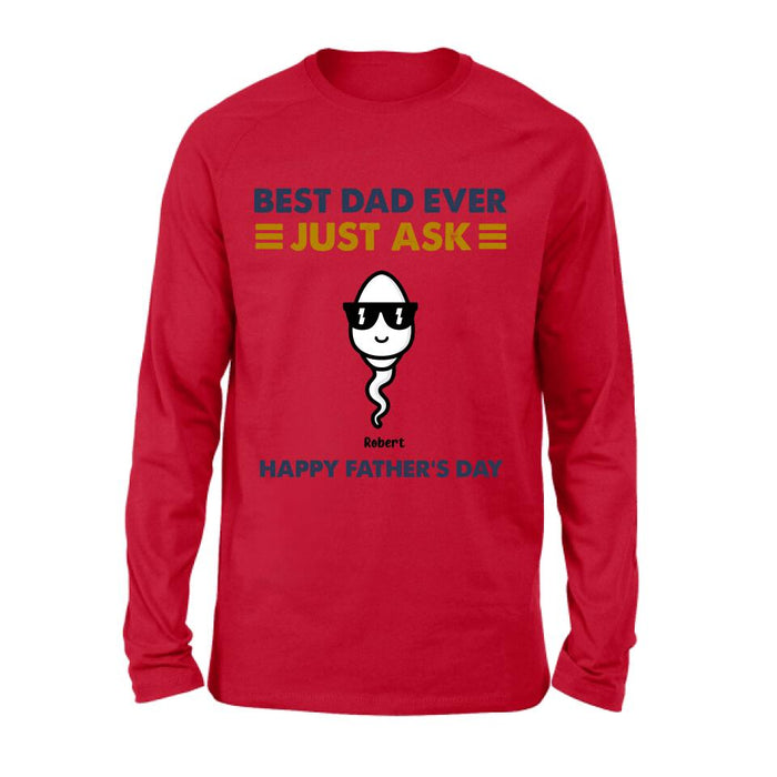 Custom Personalized Father's Day Shirt/ Pullover Hoodie - Up to 7 Kids - Father's Day Gift Idea - Best Father Ever