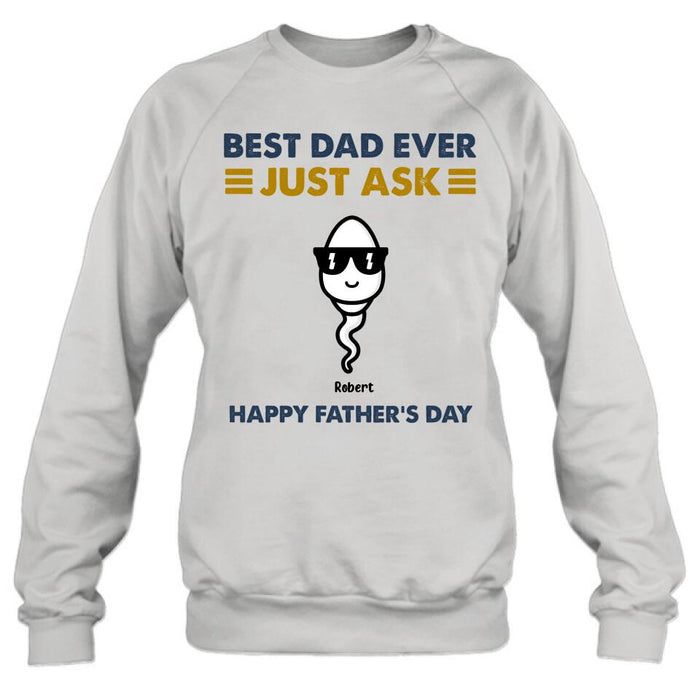 Custom Personalized Father's Day Shirt/ Pullover Hoodie - Up to 7 Kids - Father's Day Gift Idea - Best Father Ever