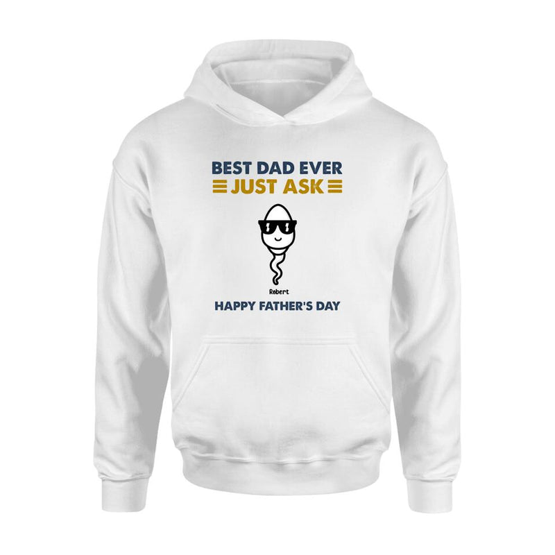 Personalized Father's Day Shirt/Pullover Hoodie - Up to 7 Kids - Father's Day Gift Idea - Best Father Ever