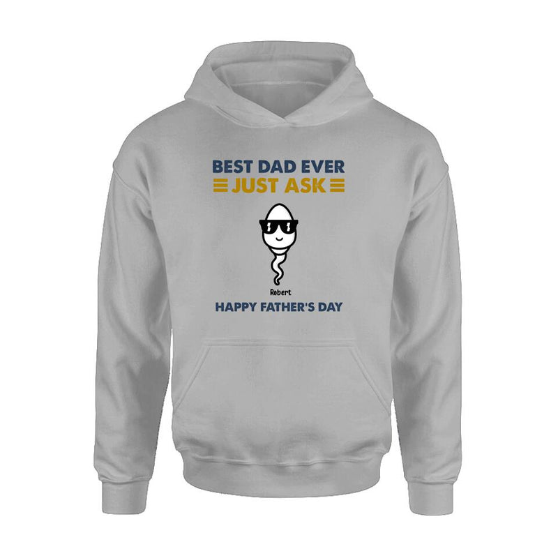 Personalized Father's Day Shirt/Pullover Hoodie - Up to 7 Kids - Father's Day Gift Idea - Best Father Ever