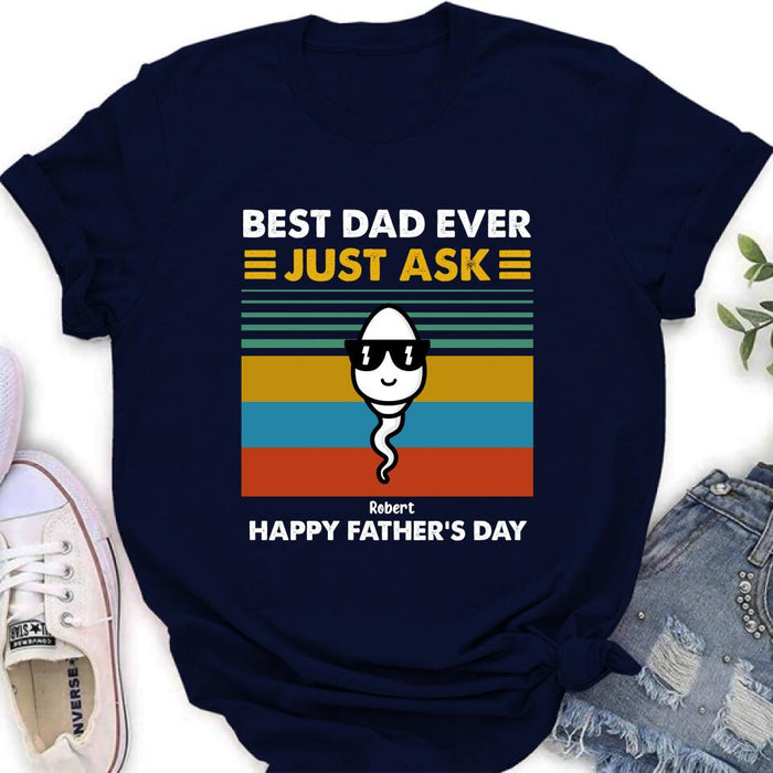 Personalized Father's Day Shirt/ Pullover Hoodie - Up to 7 Kids - Father's Day Gift Idea - Best Father Ever