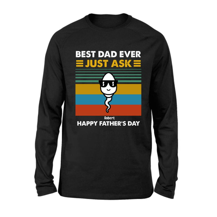 Personalized Father's Day Shirt/ Pullover Hoodie - Up to 7 Kids - Father's Day Gift Idea - Best Father Ever