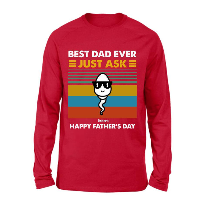 Personalized Father's Day Shirt/ Pullover Hoodie - Up to 7 Kids - Father's Day Gift Idea - Best Father Ever