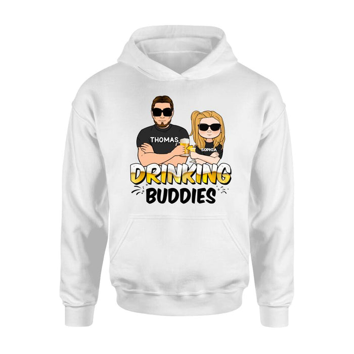 Custom Personalized Drinking Buddies Shirt/Sleeve/Hoodie/Sweatshirt - Father's Day Gift Idea