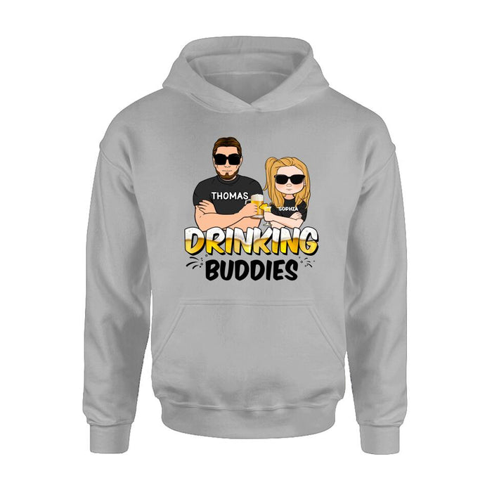 Custom Personalized Drinking Buddies Shirt/Sleeve/Hoodie/Sweatshirt - Father's Day Gift Idea