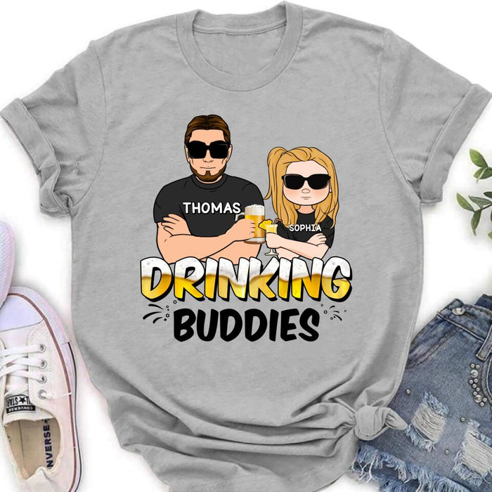 Custom Personalized Drinking Buddies Shirt/Sleeve/Hoodie/Sweatshirt - Father's Day Gift Idea