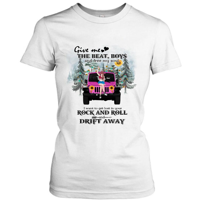 Custom Personalized Boho Off-road Car T-shirt/Hoodie - Gift Idea For Friend - I Want To Get Lost In Your Rock and Roll