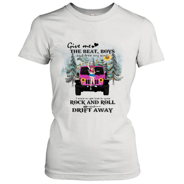 Custom Personalized Boho Off-road Car T-shirt/Hoodie - Gift Idea For Friend - I Want To Get Lost In Your Rock and Roll