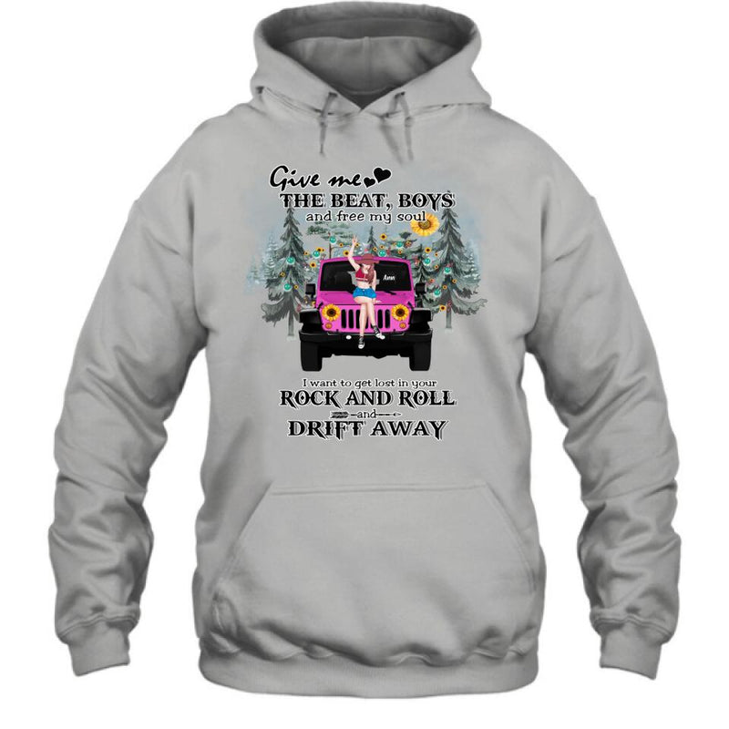 Personalized Boho Off-road Car T-shirt/Hoodie - Gift Idea For Friend - I Want To Get Lost In Your Rock and Roll