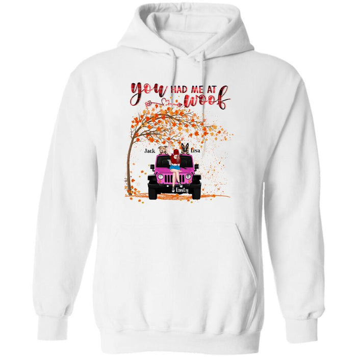 Custom Personalized Off-road, Fall Dog Mom T-shirt - Dog Lover - Rockin' The Dog Mom Life