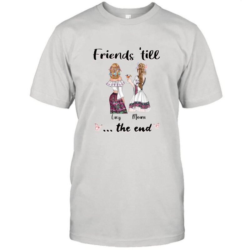 Personalized Bohemian Friends T-shirt/Hoodie - Best Idea for Friends - Friends 'till the end