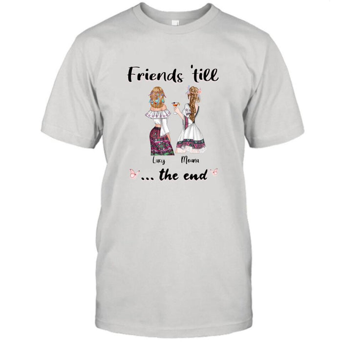 Custom Personalized Bohemian Friends T-shirt/ Hoodie - Best Idea for Friends - Friends 'till the end