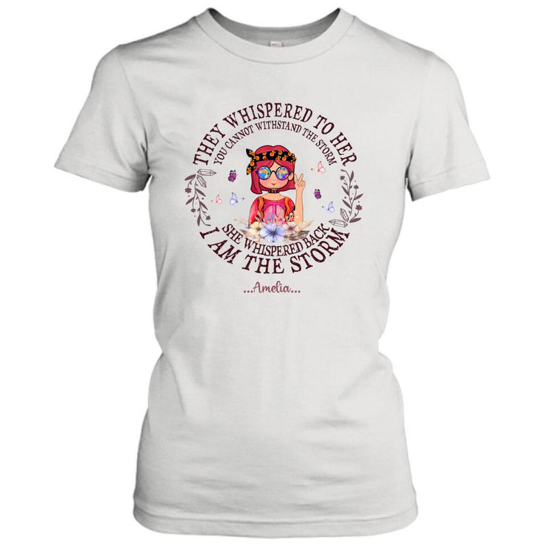 Personalized Hippie Girl T-shirt/Pullover Hoodie - Best Gift For Girl - I Am The Storm