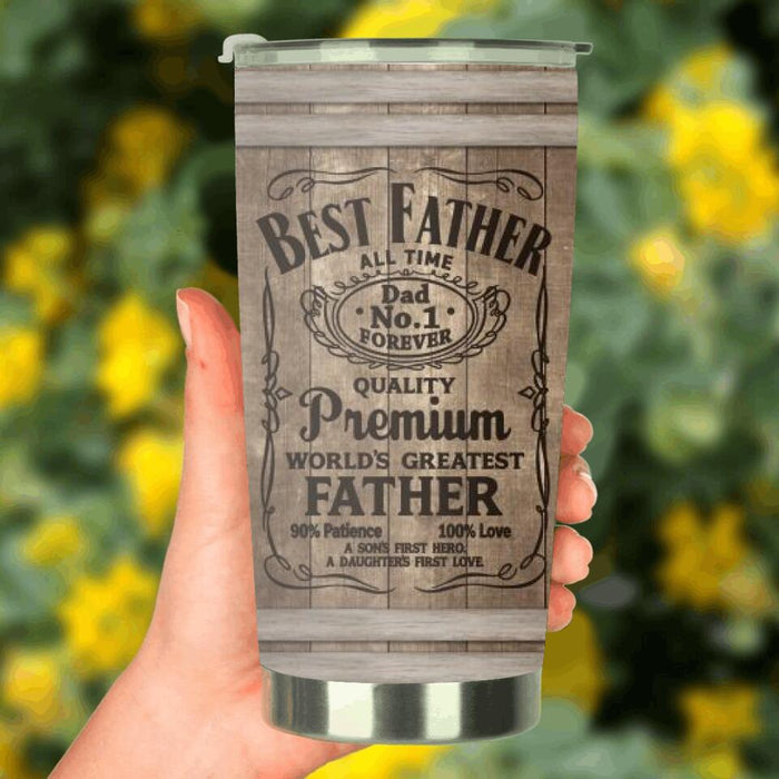 Best Father All Time Tumbler - Gift Idea From Son/ Daughter to Father - Happy Father's Day