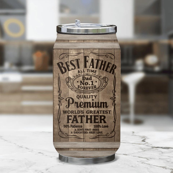 Happy Father's Day Soda Can Tumbler - Gift Idea From Daughter/ Son To Father