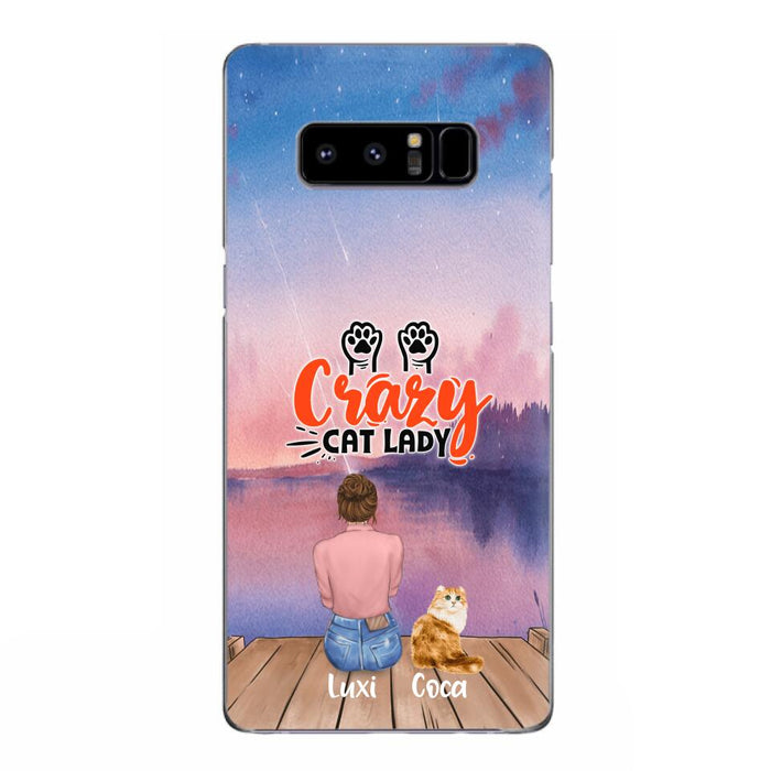 Custom Personalized Cat Mom Phone Case - Upto 5 Cats - Gift Idea For Cat Lover - Best Cat Mom Ever - Case For iPhone And Samsung