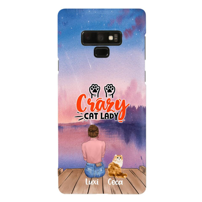 Custom Personalized Cat Mom Phone Case - Upto 5 Cats - Gift Idea For Cat Lover - Best Cat Mom Ever - Case For iPhone And Samsung