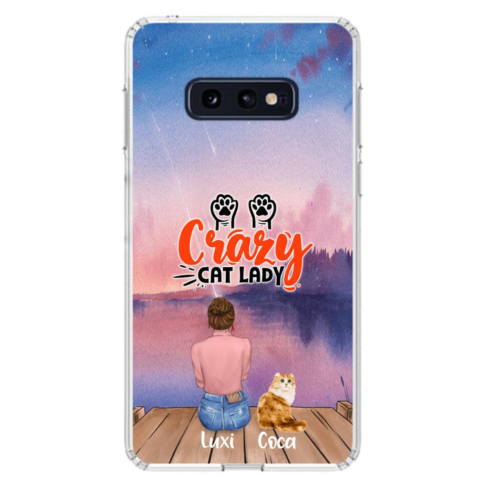 Custom Personalized Cat Mom Phone Case - Upto 5 Cats - Gift Idea For Cat Lover - Best Cat Mom Ever - Case For iPhone And Samsung