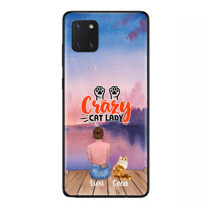 Custom Personalized Cat Mom Phone Case - Upto 5 Cats - Gift Idea For Cat Lover - Best Cat Mom Ever - Case For iPhone And Samsung