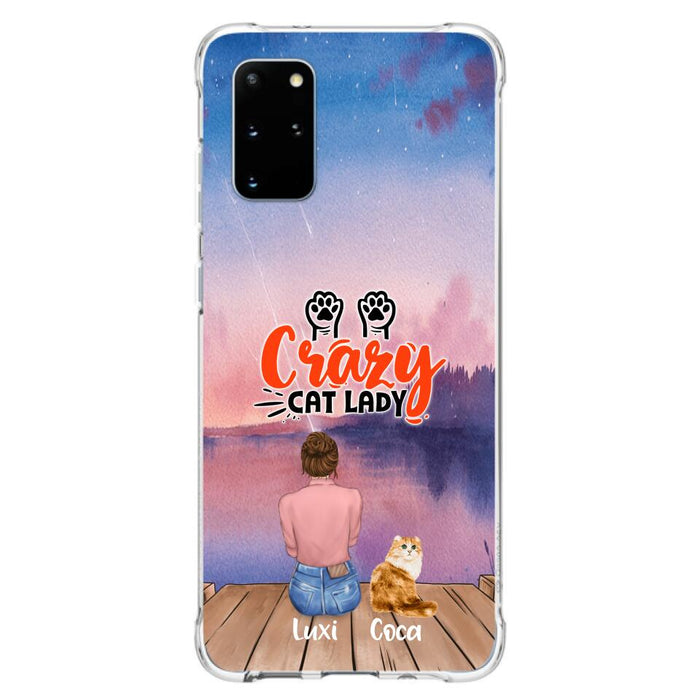 Custom Personalized Cat Mom Phone Case - Upto 5 Cats - Gift Idea For Cat Lover - Best Cat Mom Ever - Case For iPhone And Samsung