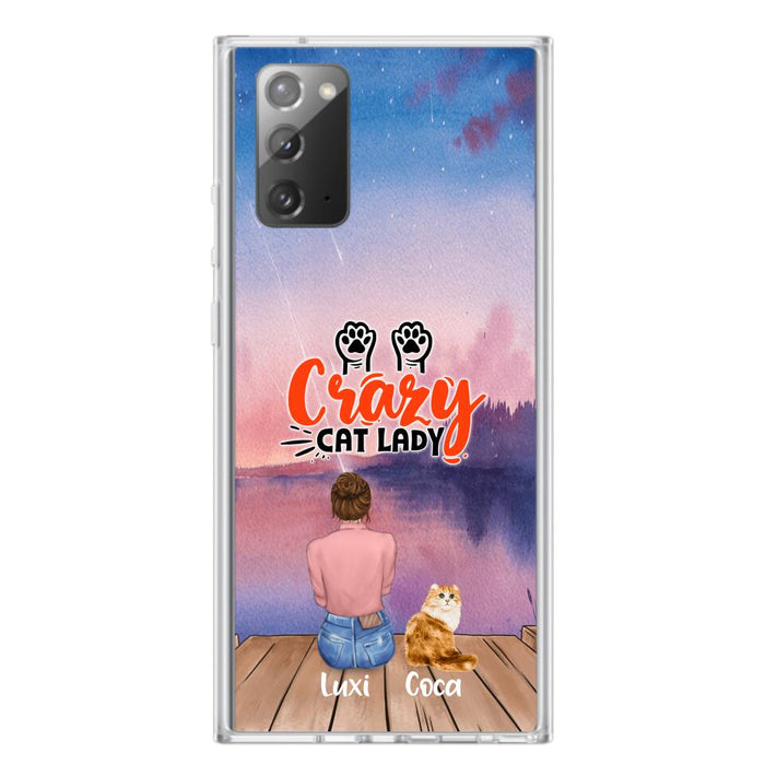 Custom Personalized Cat Mom Phone Case - Upto 5 Cats - Gift Idea For Cat Lover - Best Cat Mom Ever - Case For iPhone And Samsung