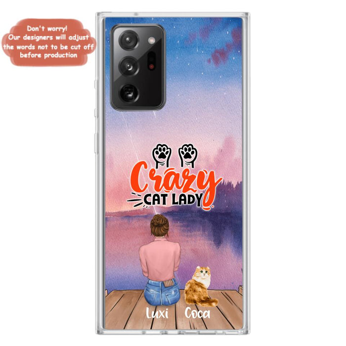 Custom Personalized Cat Mom Phone Case - Upto 5 Cats - Gift Idea For Cat Lover - Best Cat Mom Ever - Case For iPhone And Samsung