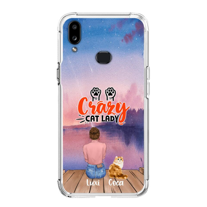 Custom Personalized Cat Mom Phone Case - Upto 5 Cats - Gift Idea For Cat Lover - Best Cat Mom Ever - Case For iPhone And Samsung