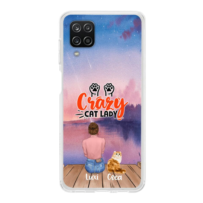 Custom Personalized Cat Mom Phone Case - Upto 5 Cats - Gift Idea For Cat Lover - Best Cat Mom Ever - Case For iPhone And Samsung