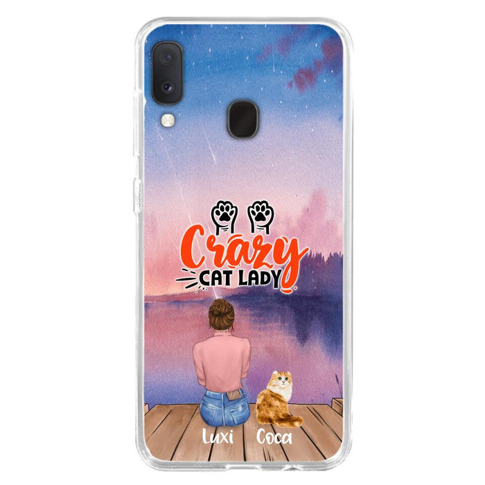 Custom Personalized Cat Mom Phone Case - Upto 5 Cats - Gift Idea For Cat Lover - Best Cat Mom Ever - Case For iPhone And Samsung