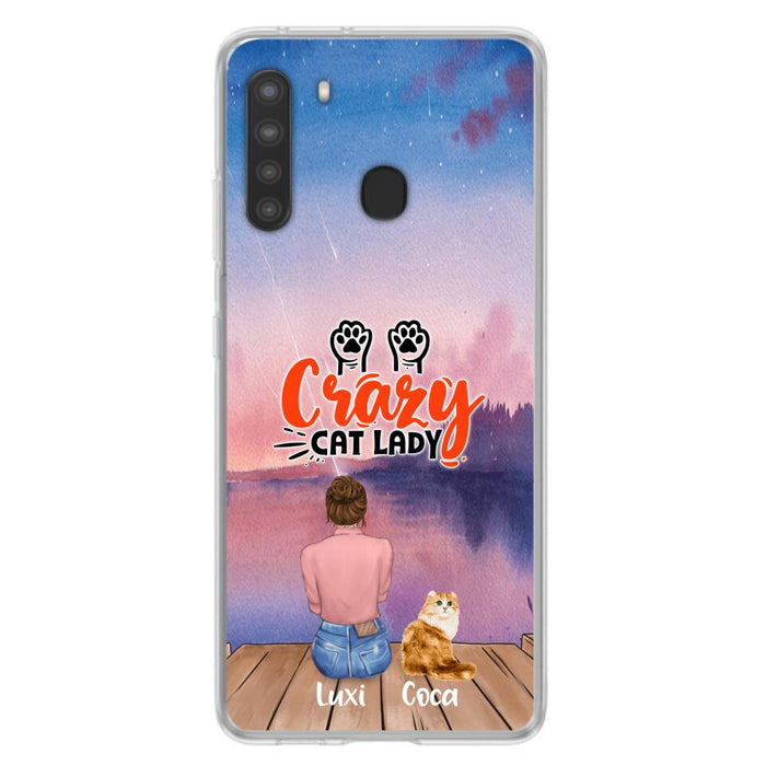 Custom Personalized Cat Mom Phone Case - Upto 5 Cats - Gift Idea For Cat Lover - Best Cat Mom Ever - Case For iPhone And Samsung