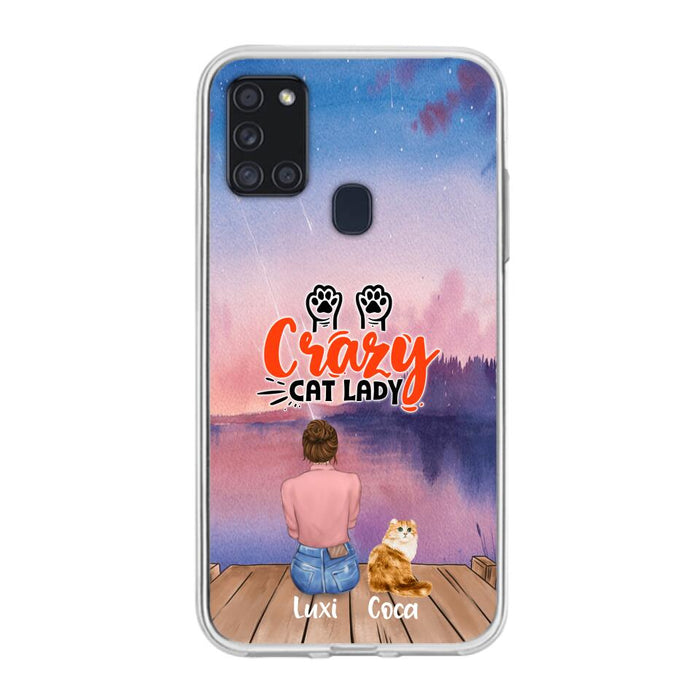 Custom Personalized Cat Mom Phone Case - Upto 5 Cats - Gift Idea For Cat Lover - Best Cat Mom Ever - Case For iPhone And Samsung