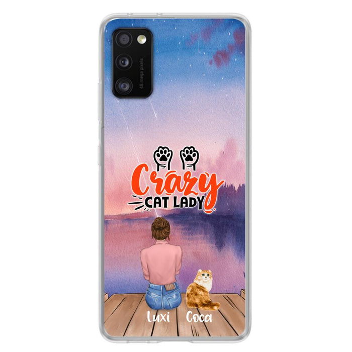 Custom Personalized Cat Mom Phone Case - Upto 5 Cats - Gift Idea For Cat Lover - Best Cat Mom Ever - Case For iPhone And Samsung