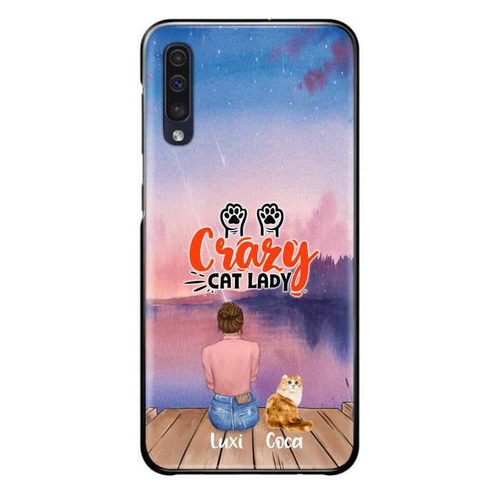 Custom Personalized Cat Mom Phone Case - Upto 5 Cats - Gift Idea For Cat Lover - Best Cat Mom Ever - Case For iPhone And Samsung