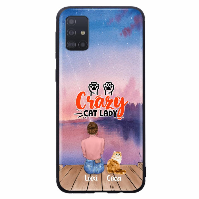 Custom Personalized Cat Mom Phone Case - Upto 5 Cats - Gift Idea For Cat Lover - Best Cat Mom Ever - Case For iPhone And Samsung