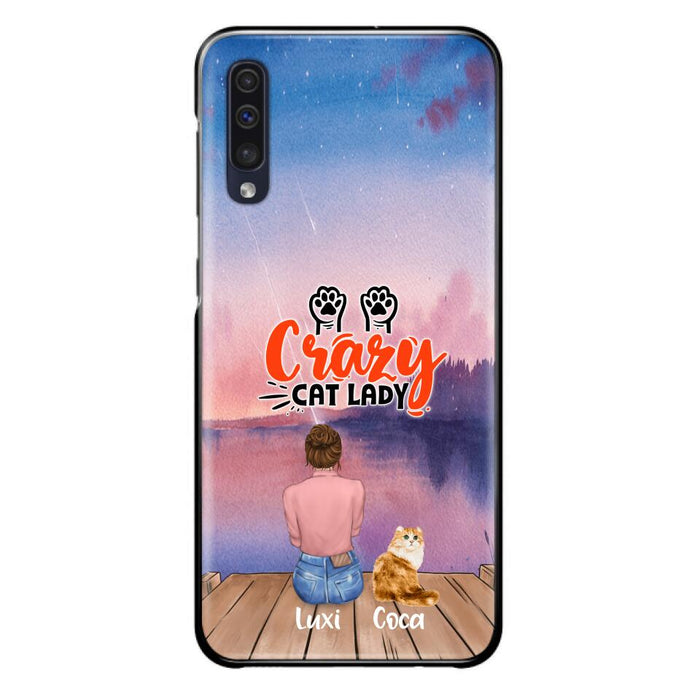 Custom Personalized Cat Mom Phone Case - Upto 5 Cats - Gift Idea For Cat Lover - Best Cat Mom Ever - Case For iPhone And Samsung