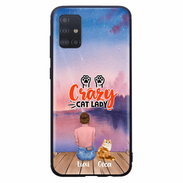 Custom Personalized Cat Mom Phone Case - Upto 5 Cats - Gift Idea For Cat Lover - Best Cat Mom Ever - Case For iPhone And Samsung