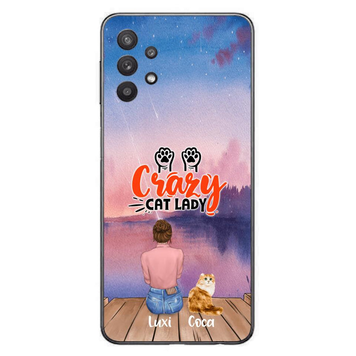 Custom Personalized Cat Mom Phone Case - Upto 5 Cats - Gift Idea For Cat Lover - Best Cat Mom Ever - Case For iPhone And Samsung