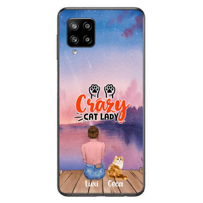 Custom Personalized Cat Mom Phone Case - Upto 5 Cats - Gift Idea For Cat Lover - Best Cat Mom Ever - Case For iPhone And Samsung