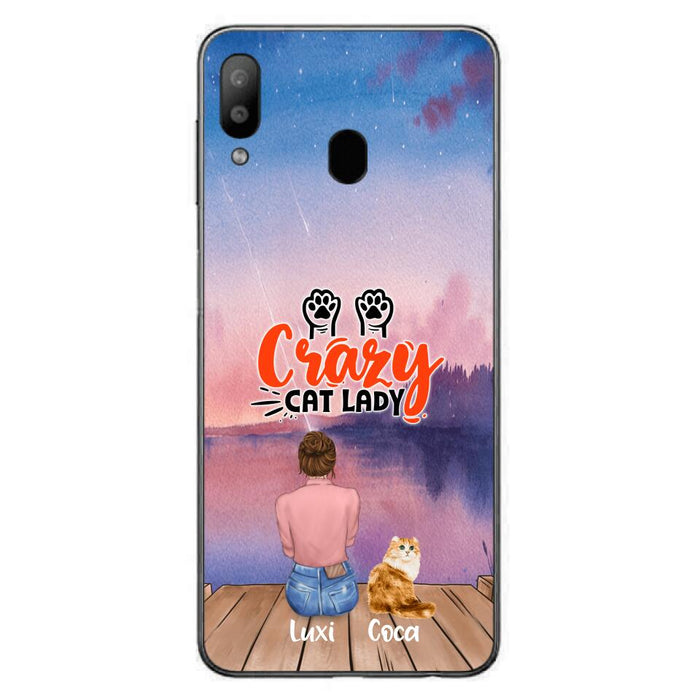 Custom Personalized Cat Mom Phone Case - Upto 5 Cats - Gift Idea For Cat Lover - Best Cat Mom Ever - Case For iPhone And Samsung