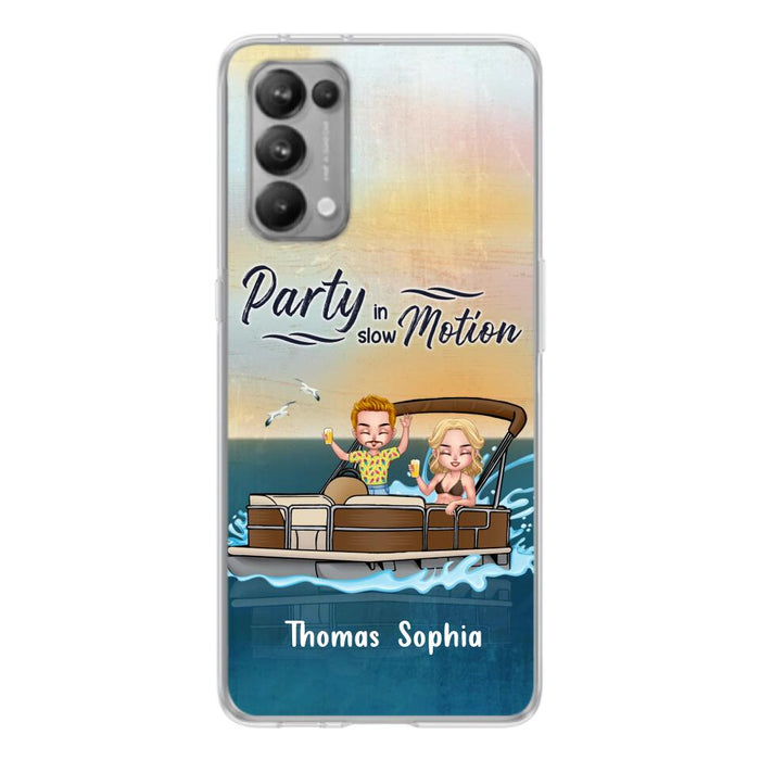 Custom Personalized Pontoon Couple/ Queen/ Captain Phone Case - Pontoon Gift Idea - Husband And Wife Pontoon Partners For Life - Case For Xiaomi, Oppo And Huawei