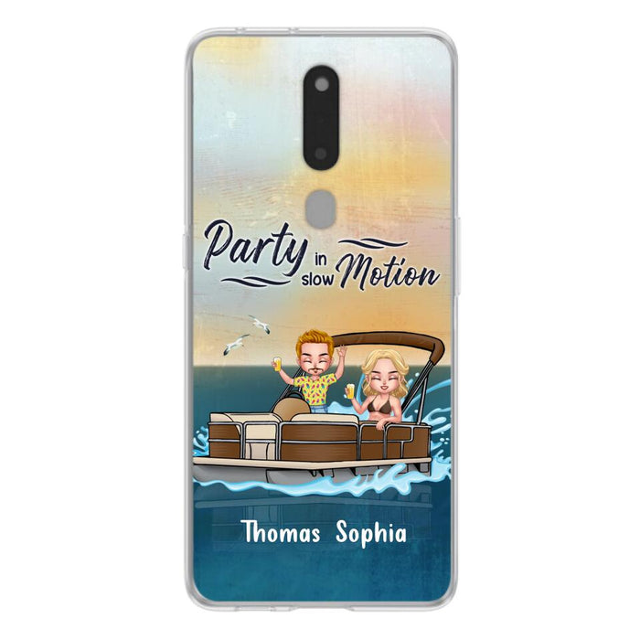 Custom Personalized Pontoon Couple/ Queen/ Captain Phone Case - Pontoon Gift Idea - Husband And Wife Pontoon Partners For Life - Case For Xiaomi, Oppo And Huawei