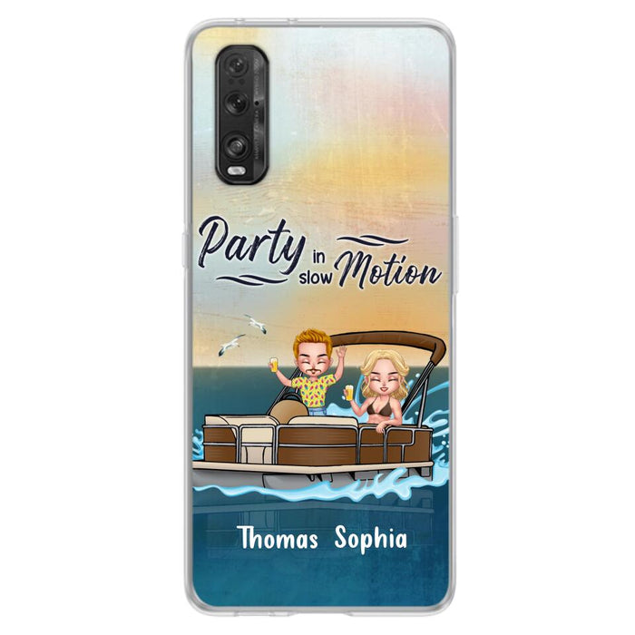 Custom Personalized Pontoon Couple/ Queen/ Captain Phone Case - Pontoon Gift Idea - Husband And Wife Pontoon Partners For Life - Case For Xiaomi, Oppo And Huawei