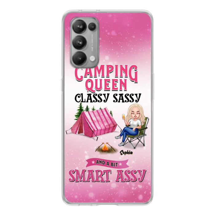 Custom Personalized Camping Queen Phone Case - Gift Idea For Camping Lovers/Mother's Day - Camping Queen Classy Sassy And A Bit Smart Assy - Cases For Oppo, Xiaomi And Huawei