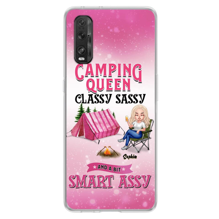 Custom Personalized Camping Queen Phone Case - Gift Idea For Camping Lovers/Mother's Day - Camping Queen Classy Sassy And A Bit Smart Assy - Cases For Oppo, Xiaomi And Huawei